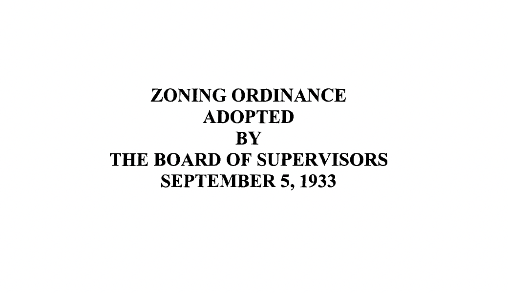 1933 Ordinance